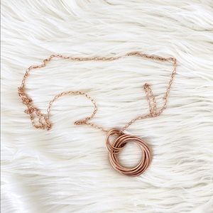 100% Bronze Chain Circle Necklace